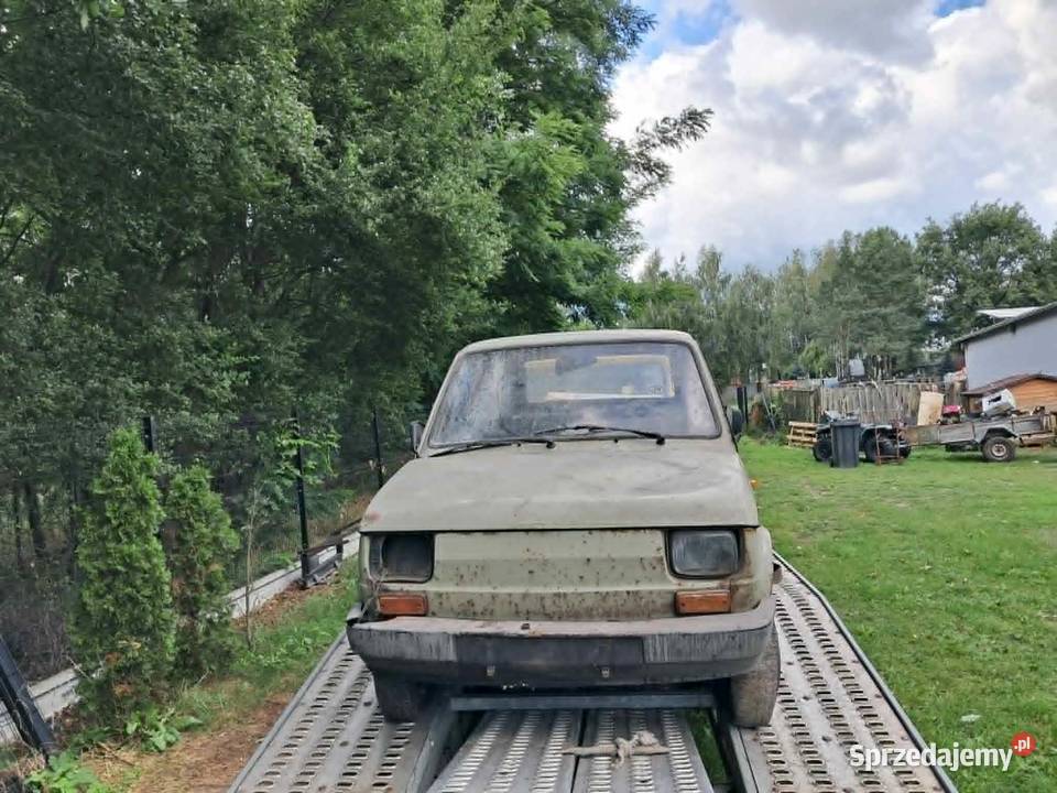 fiat 126p plus przyczepka Niewiadów łódzkie Stryków