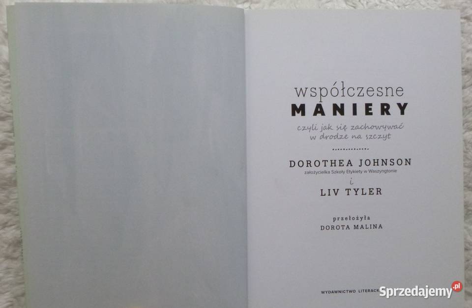 Współczesne maniery Dorothea Johnson Liv Tyler biznes, praca, prawo, finanse Warszawa sprzedam