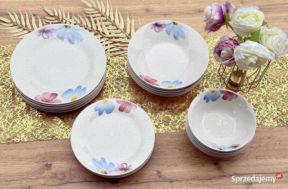 189 Serwis obiadowy 24 elementy stokrotki śląskie Zabrze