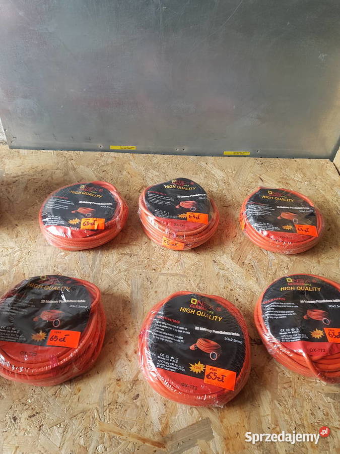 GRUBY 3Gx25MM PRZEDŁUŻACZ 30m OGRODOWY Elektryczne Głogowa