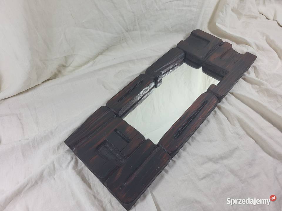 Lustro lusterko drewniane rzeźbione mazowieckie Warszawa