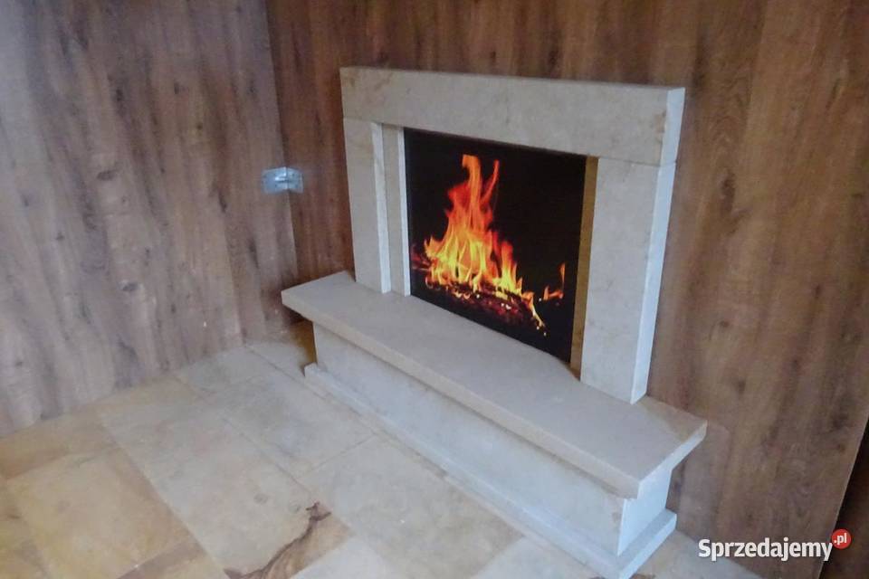 Portale kominkowe kamienne pod wkład elektryczny sprzedam