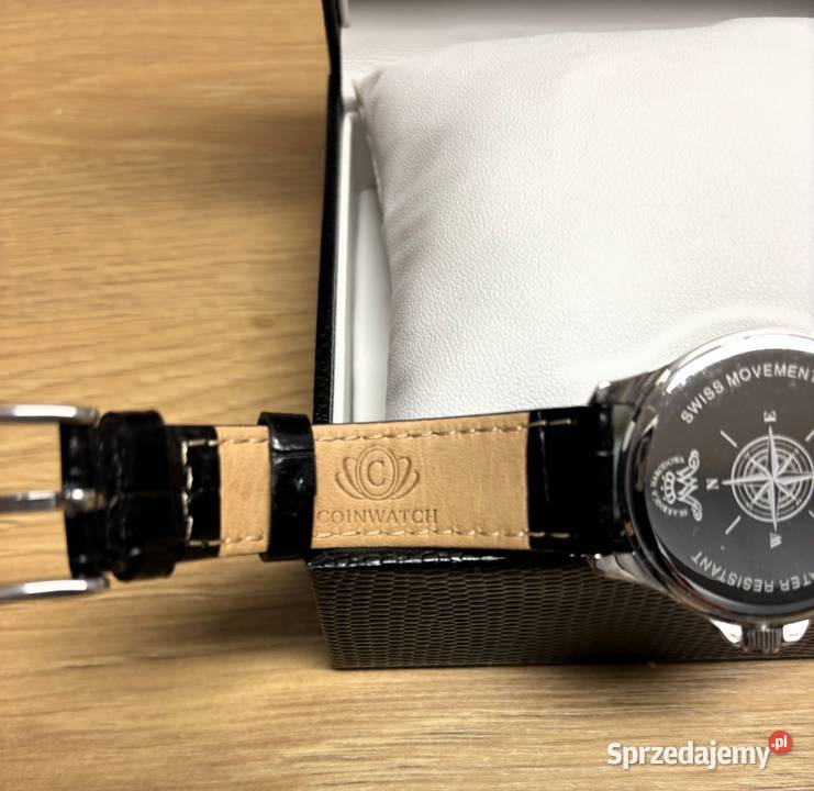 Męski zegarek kolekcjonerski 2 złote 1936 Szczecin