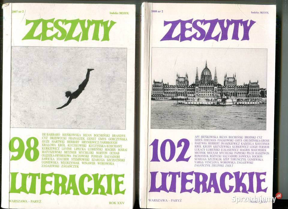 Zeszyty Literackie 98 XXV 102 XXVI Szczecin