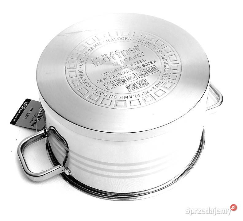 Garnki ze stali Hoffner 10 el grubsze łódzkie Łódź