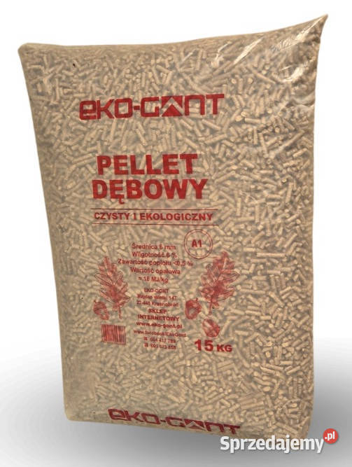 PELLET DĘBOWY WYSOKA KALORYCZNOŚĆ Opał Krasnobród
