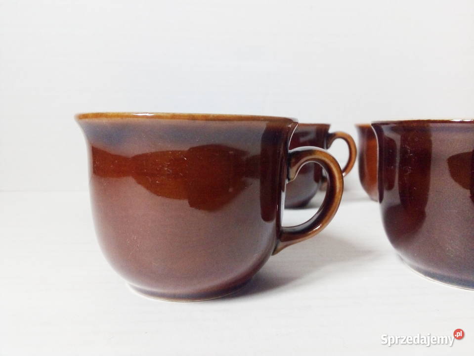 5 filiżanek Pruszków porcelit vintage PRL Częstochowa sprzedam