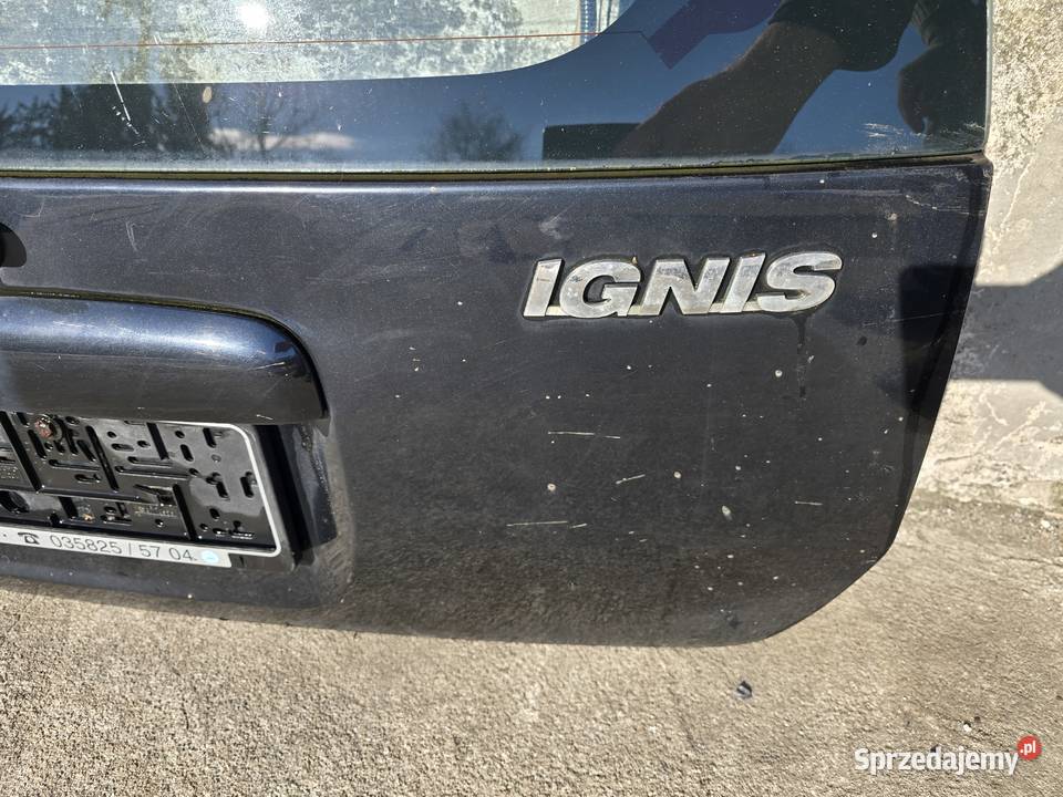 Suzuki Ignis I FH 0003 klapa pokrywa szyba osobowe