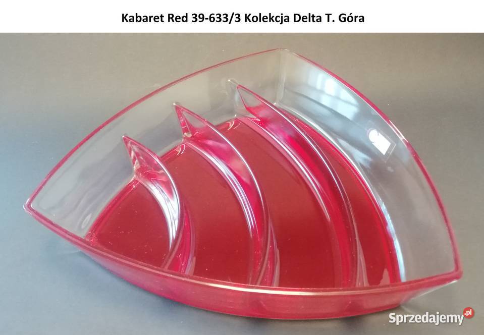 Kabaret 396333 Red Huta Szkła Ząbkowice Porcelana i szkło