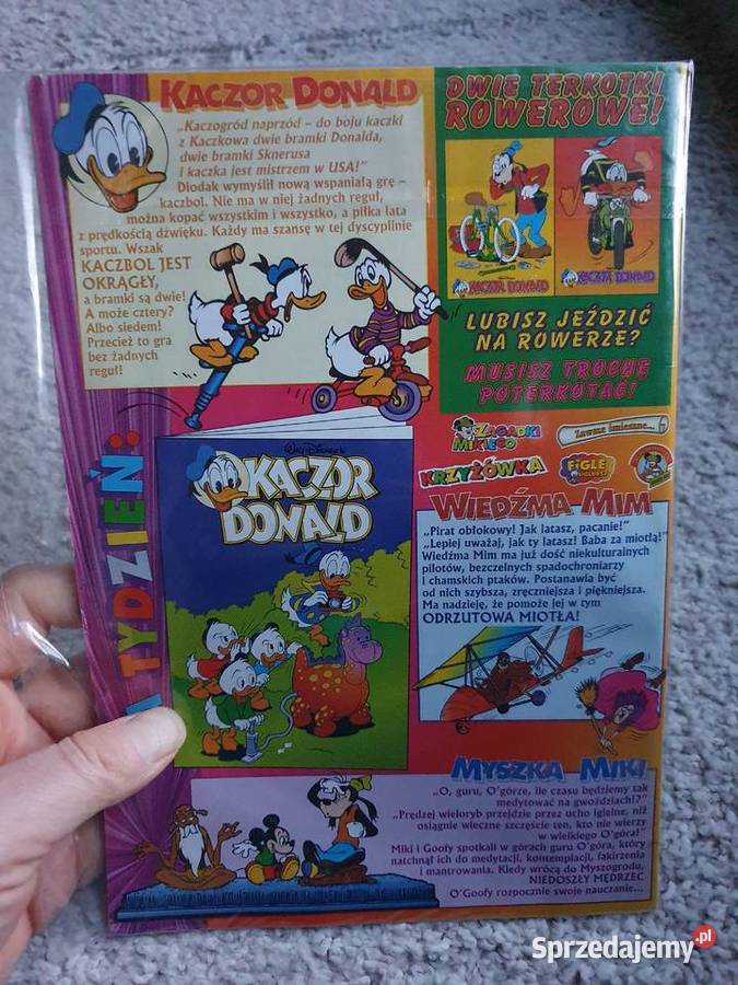 Kaczor Donald 18 komiks z dodatkiem z 1998 roku Rok wydania 1998 Komiksy Gdynia