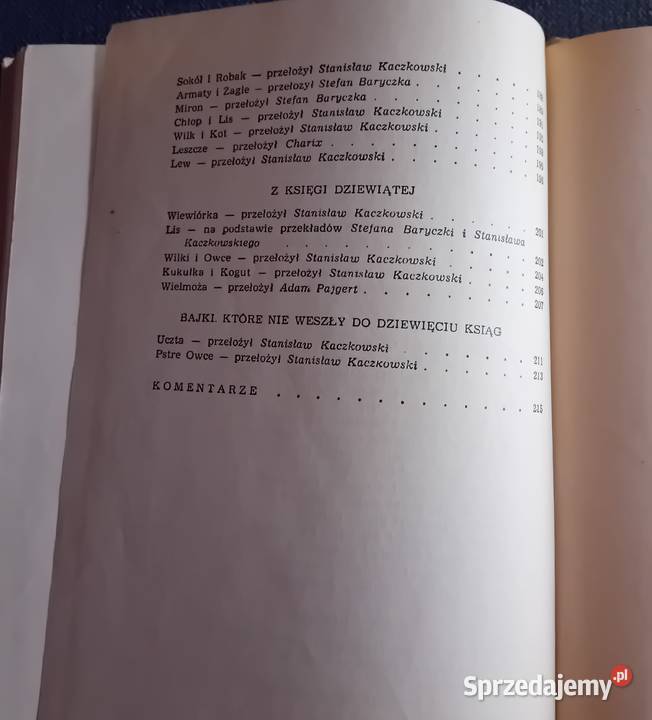 IA Kryłow Bajki wybrane KiW 1951 r Wydanie I Koźminek