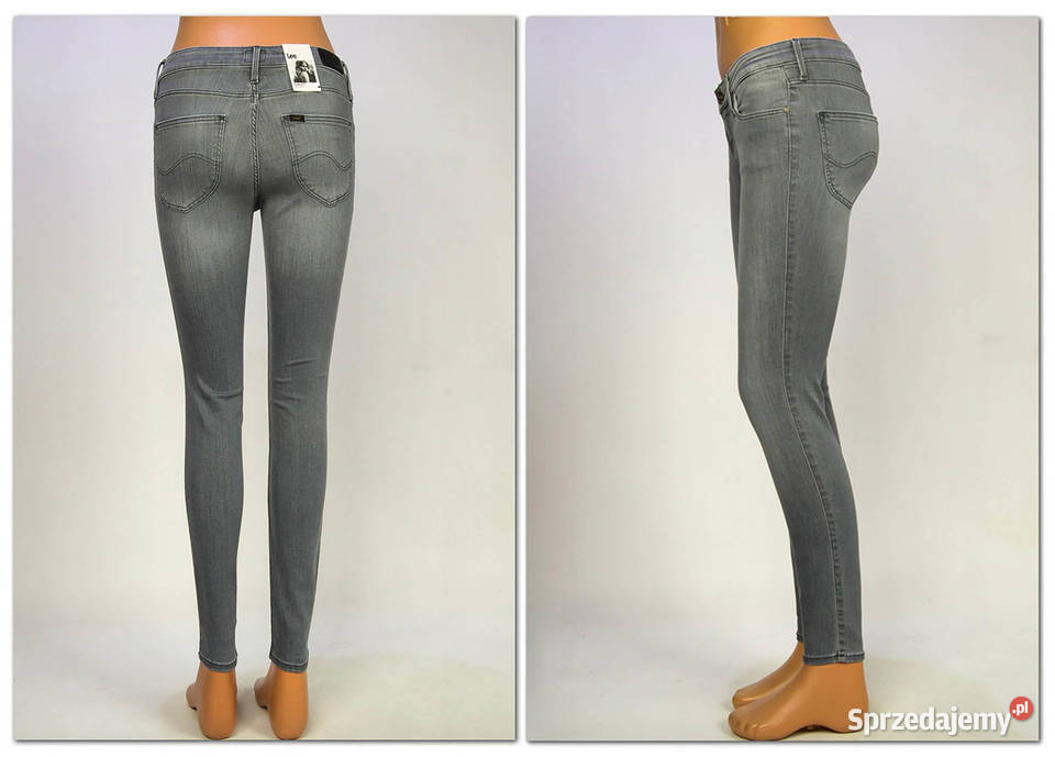 Spodnie damskie Lee Scarlett Grey Skinny W27 L35 Pisz