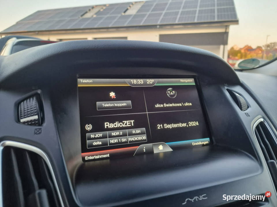 Ford Focus BEZWYPADKOWY duża nawi SYNC nowy komputer pokładowy
