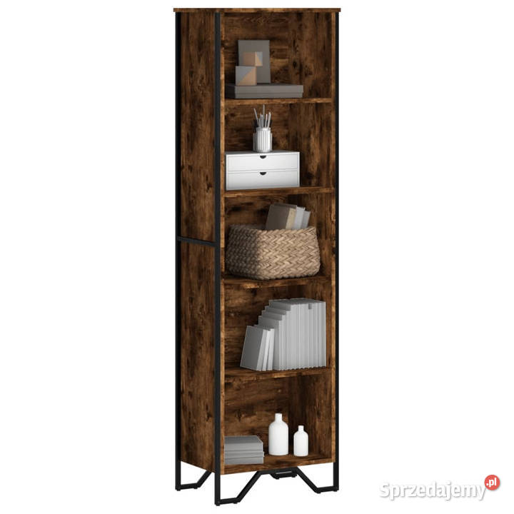 Regał przydymiony dąb 50x31x169 materiał Warszawa