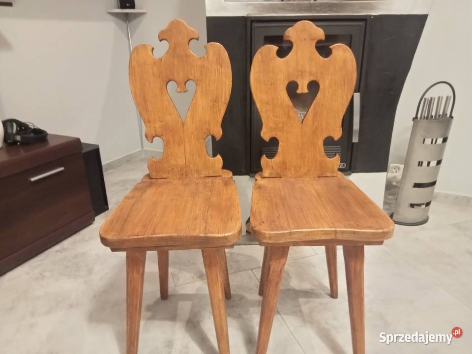 Krzesła goralskie 41cm Trzebieszów