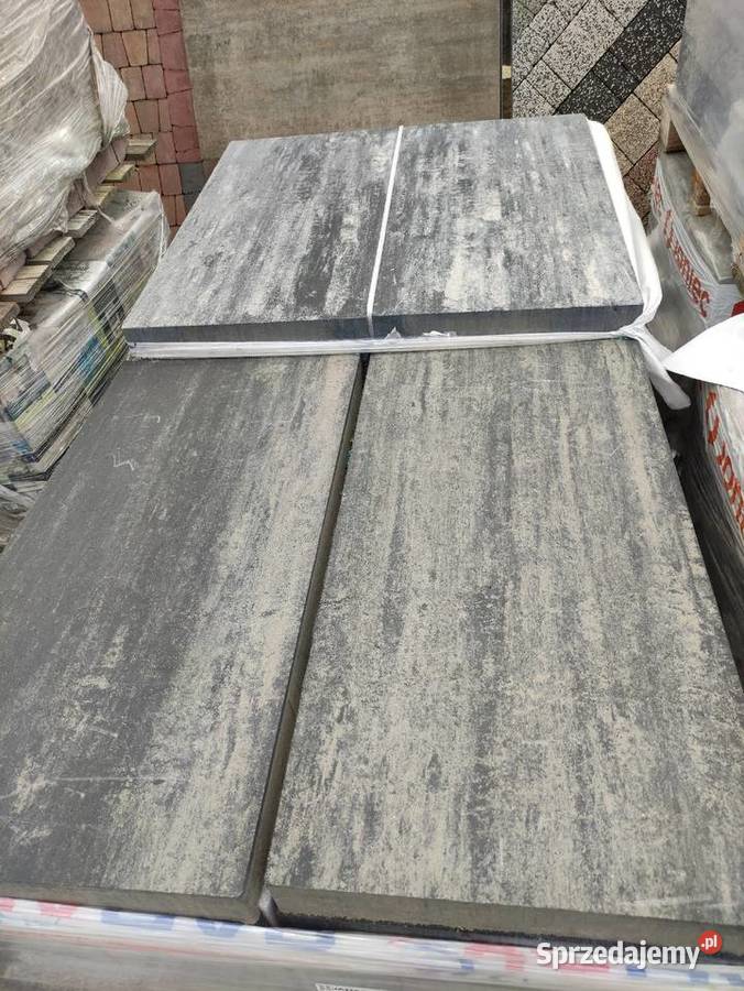 Płyta tarasowa betonowa 100507 45 sztuka bazalt Architektura ogrodowa Myślenice