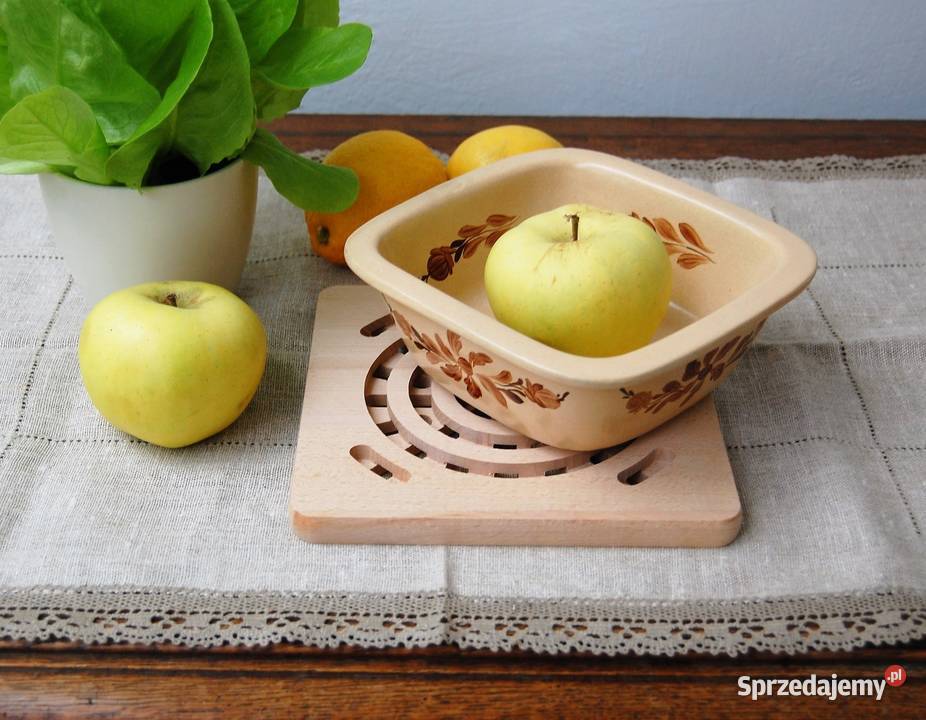 Kamionkowe naczynie żaroodporne ręcznie malowane Lublin