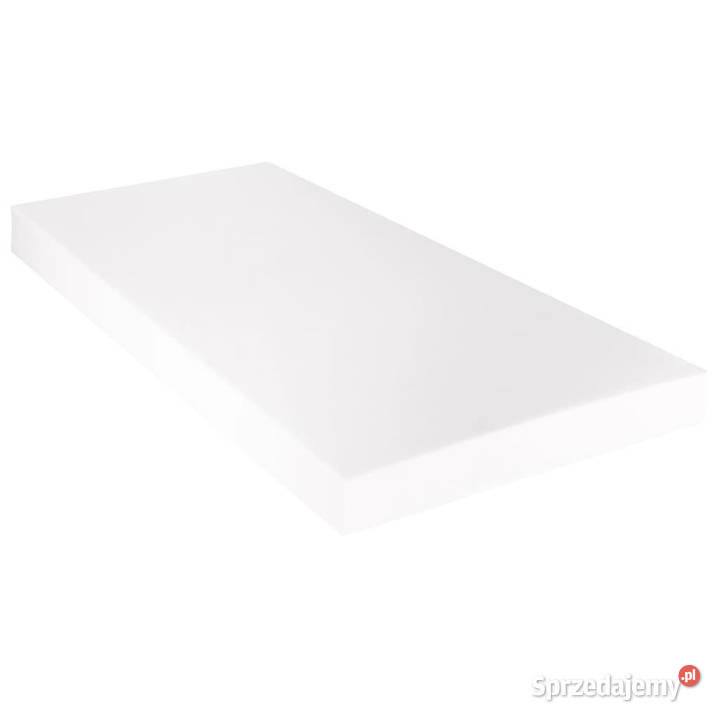 Łóżko z materacem białe sztuczna skóra 160 x 200 mazowieckie Warszawa