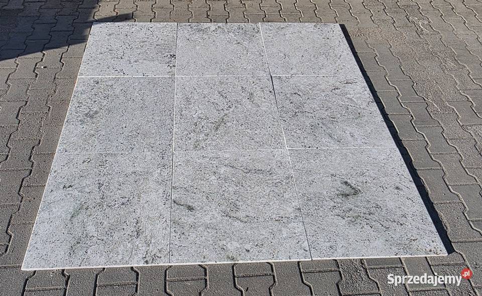 Płytki granitowe Colonial White antypoślizgowe Bielawa