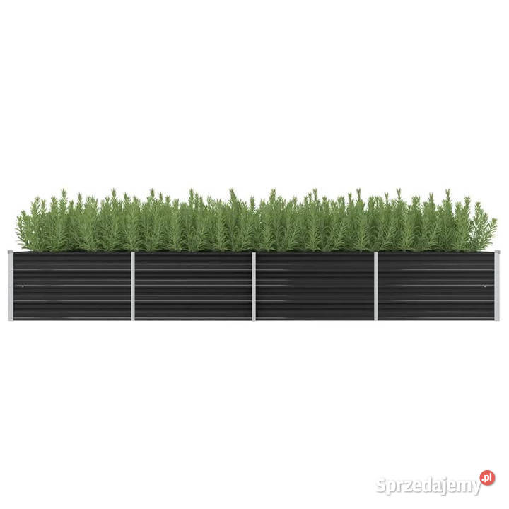 Podwyższona donica antracyt 320x80x45 mazowieckie
