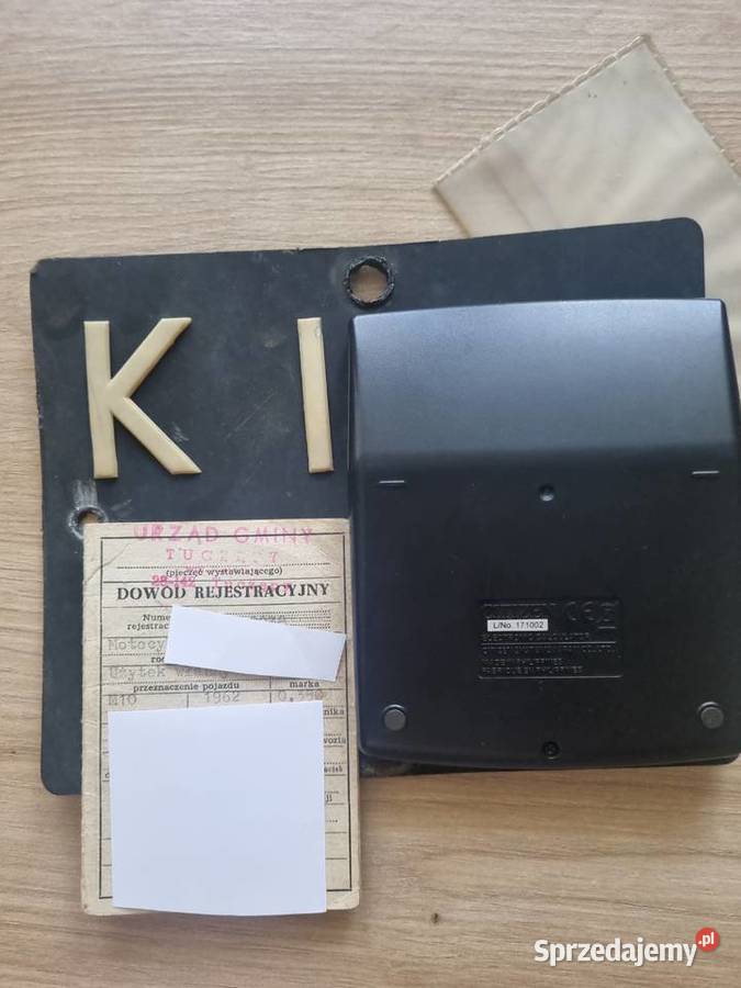 Kolekcjonerskie dokumenty do Junaka m10 1962 Kielce