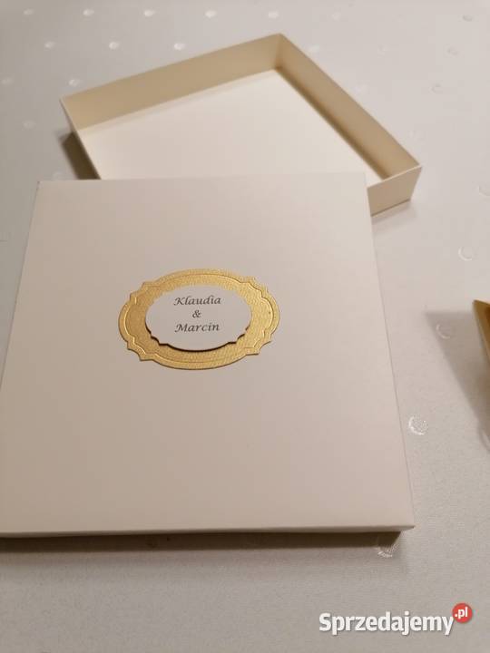 Kartka sztalugowa w pudełku ręcznie wykonana Strzebiń sprzedam