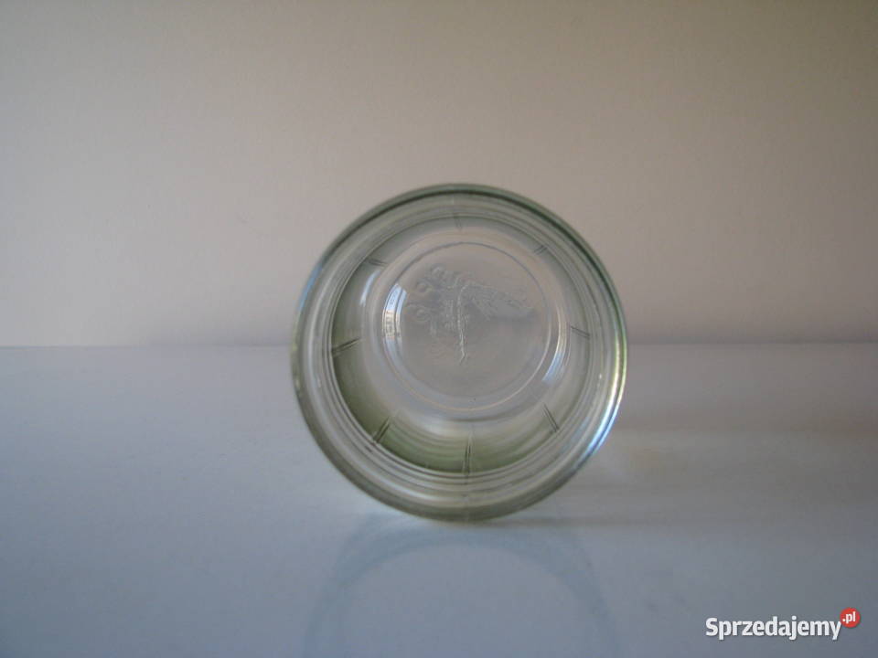 Szklanka musztardówka wspomnienie PRL małopolskie Brzegi
