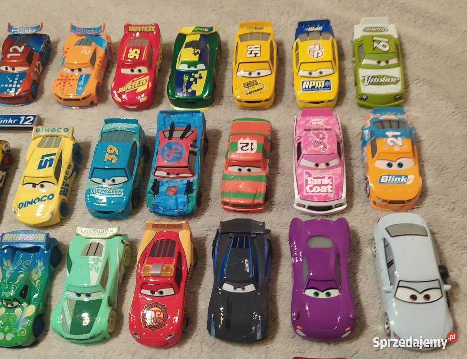 Disney Pixar Cars Auta 64 sztuki