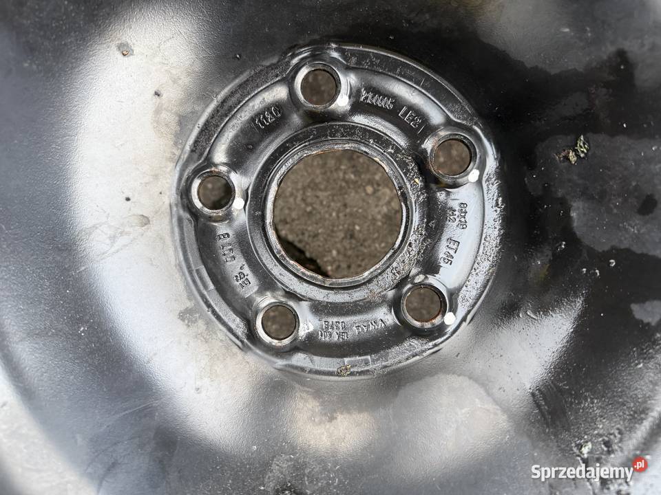 Komplet kół zimowych oryginalne stalowe felgi VW