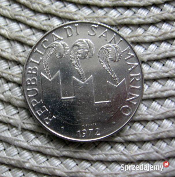 San Marino 100 Lirów 1972r Ładna Kalisz sprzedam