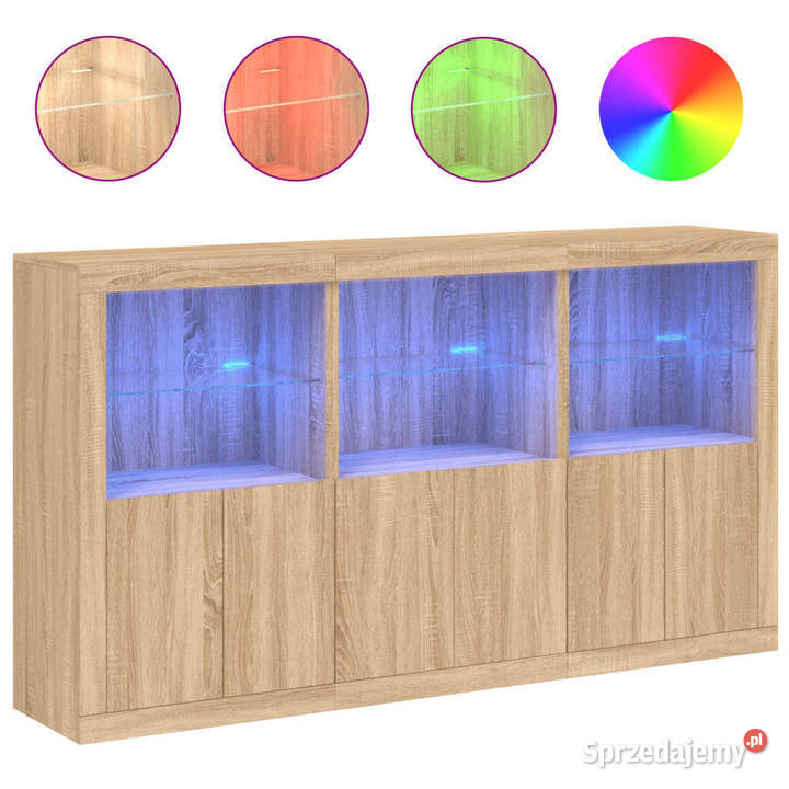Szafka z oświetleniem LED dąb sonoma 1815x37x100 Warszawa