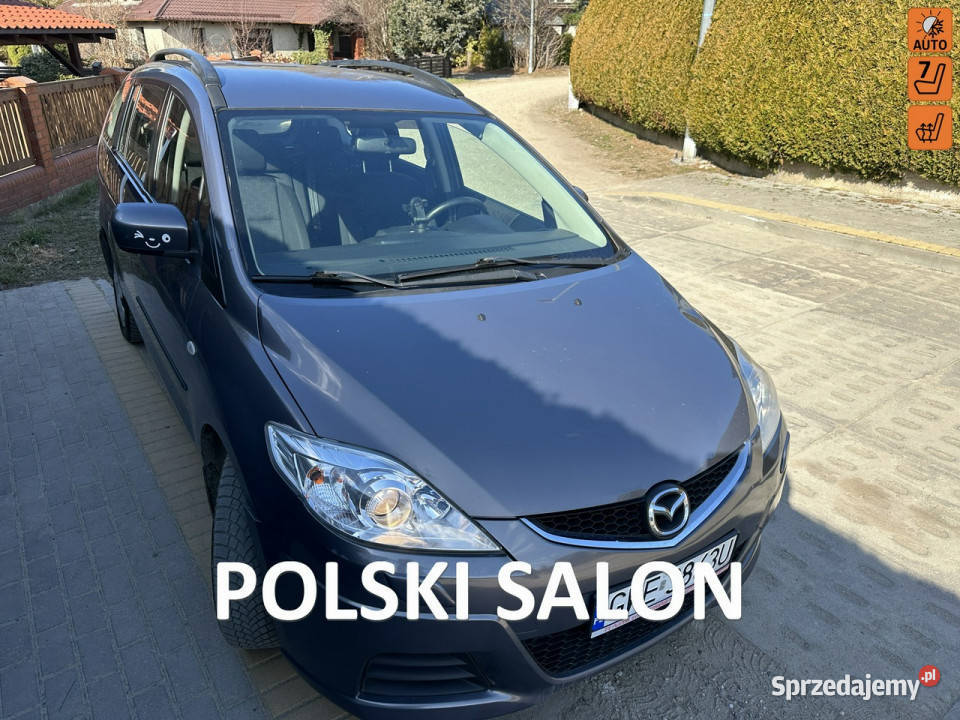 Mazda 5 1 rej 2009 2 wł 7 miejsc polski salon tempomat Samochody osobowe pomorskie Wejherowo