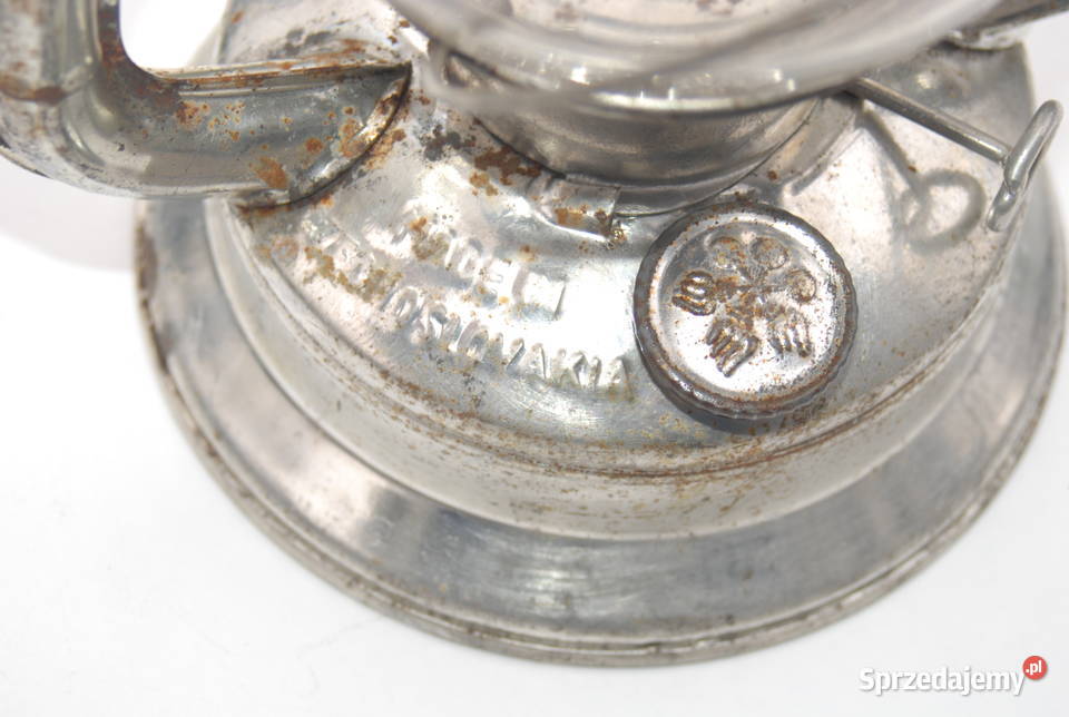 Stara duża lampa naftowa meva 865 Czechosłowacja śląskie Cieszyn