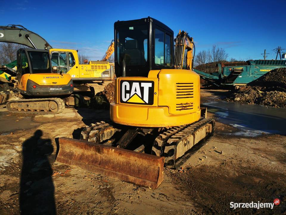 Cat 305 E 2 Koparka gasienicowa Pług Nowe Gumowe Cieszyn