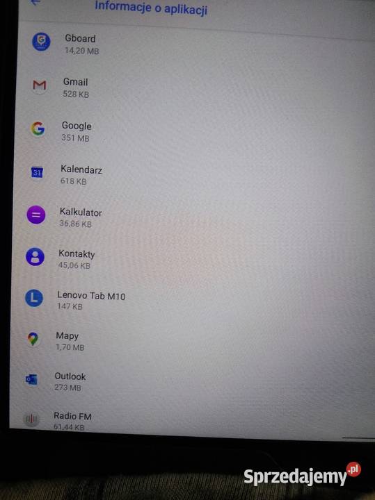 Tablet Lenovo TBX505F Ostrów Wielkopolski sprzedam