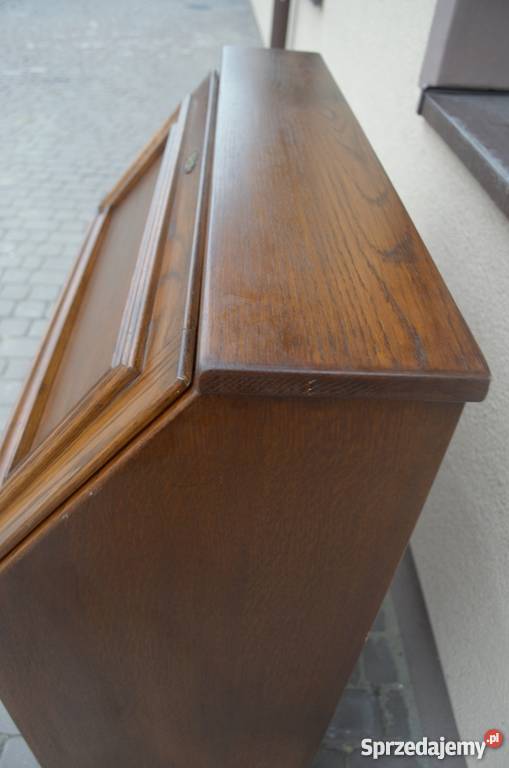 Ładny solidny sekretarzyk biurko dębowe meble Meble Nowy Tomyśl
