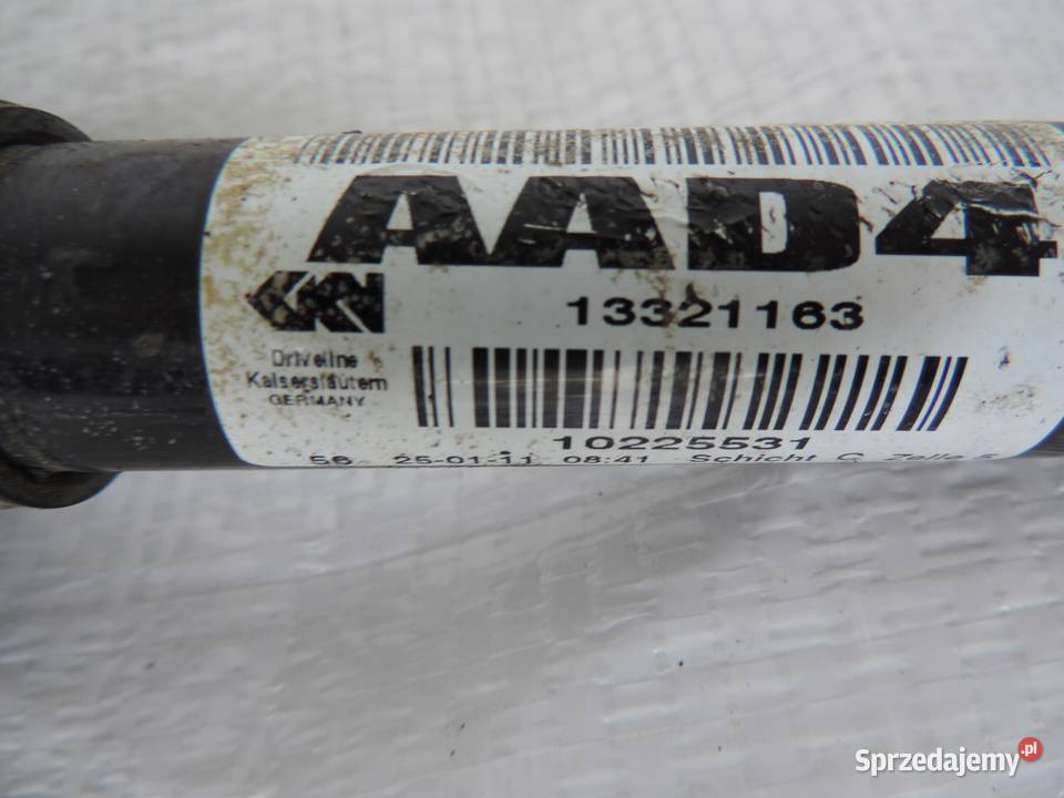 PÓŁOŚ LEWA OPEL ASTRA J IV 13 CDTI AAD4 13321163