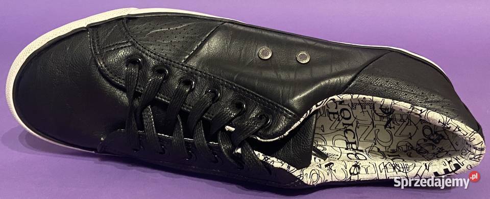 Męskie czarne trampki rozmiar 41 mazowieckie Żyrardów