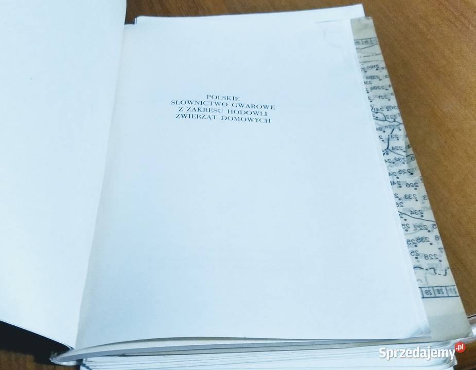 Polskie słownictwo gwarowe z zakresu hodowli sprzedam