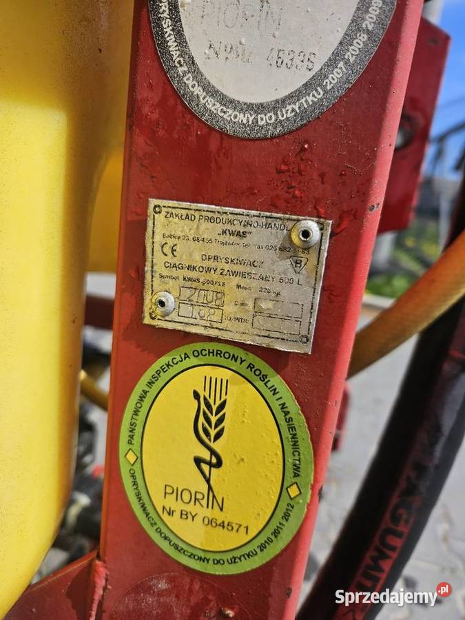 Opryskiwacz kwas 600l 15m belka Stogniowice