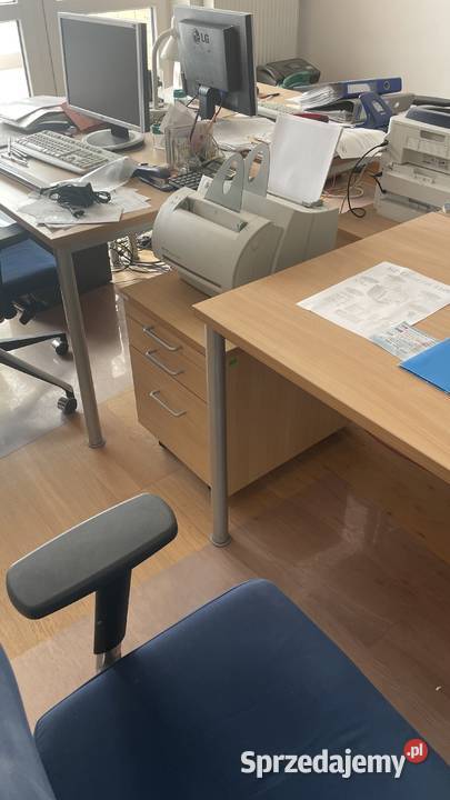 Biurko kontenerek krzesło obrotowe 80cm mazowieckie Warszawa