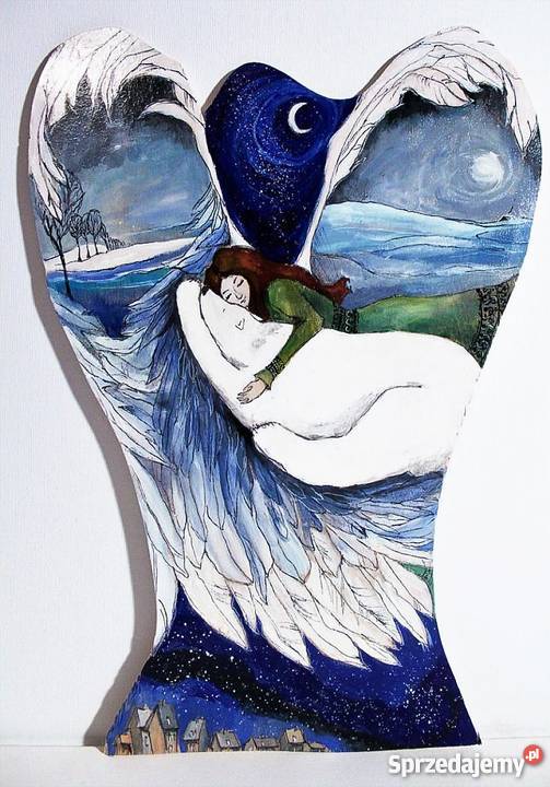 Obraz namalowany na drewnie Anioł syberyjski Katowice