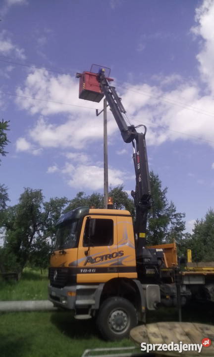 Podnośnik koszowy zwyżka terenowa 4x4 małopolskie Niepołomice