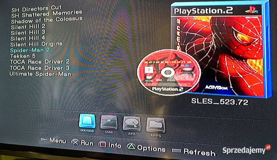 Sony PlayStation 2 Slim 2 MX4SIO FMCB SCPH70004 Konsole i automaty Pruszków