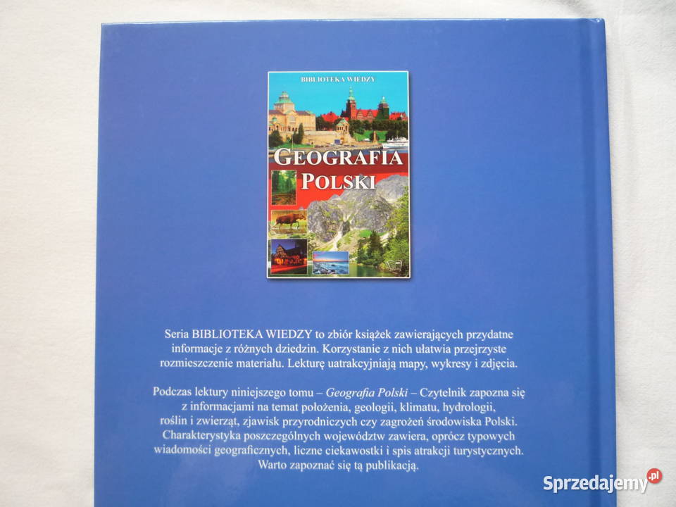 NOWA Książka Geografia Polski Biblioteka wiedzy twarda Książki dla dzieci Szczecin sprzedam
