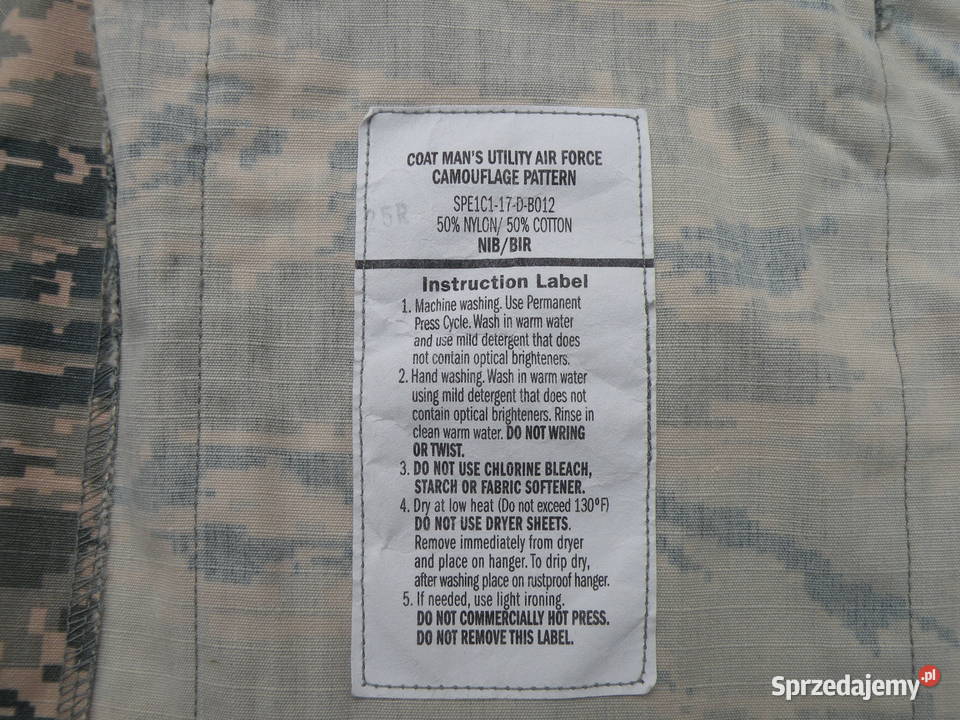 Bluza USAF ABU tiger stripes ripstop 36L Wrocław