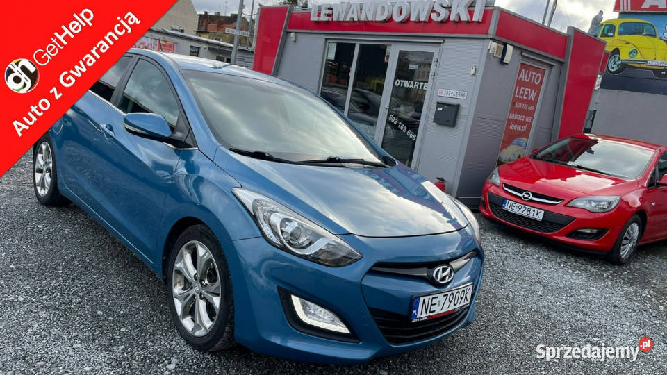Hyundai i30 Zarejestrowany Ubezpieczony II 2012 wielofunkcyjna kierownica Elbląg