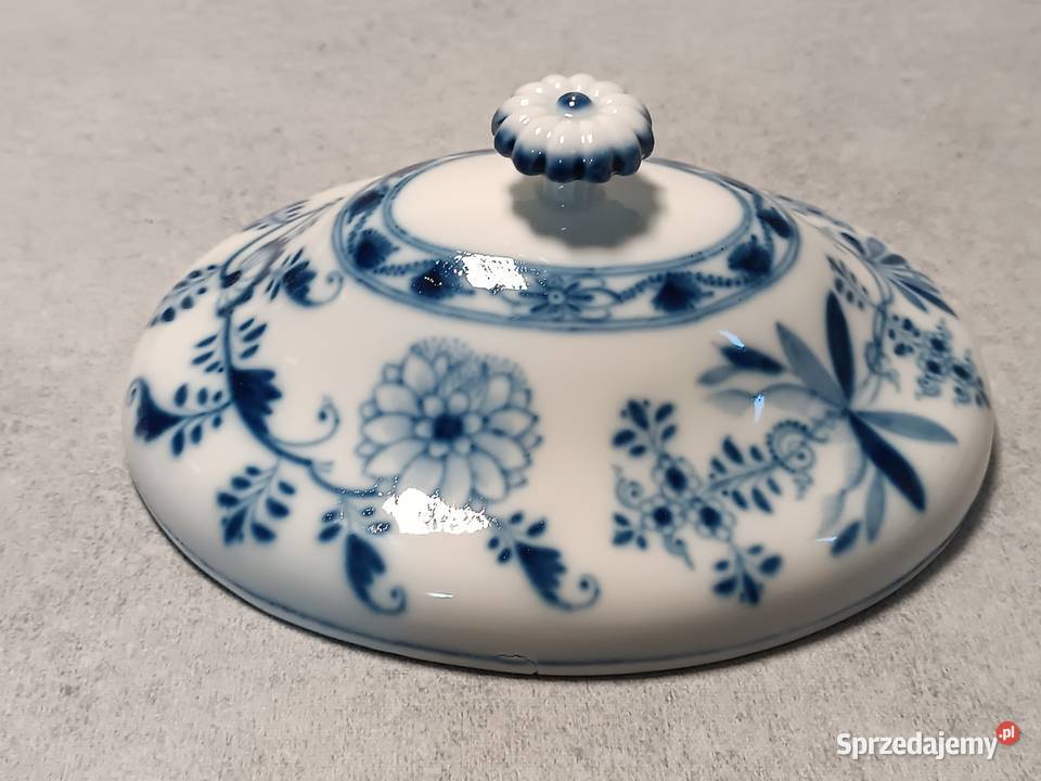 MEISSEN Kobaltowa Waza Terryna Wór Cebulowy Porcelana i szkło Szczecin