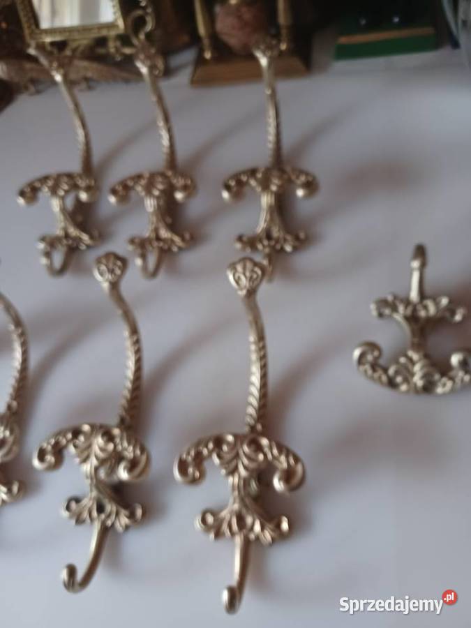 Masywny wieszak mosiężny Poznań