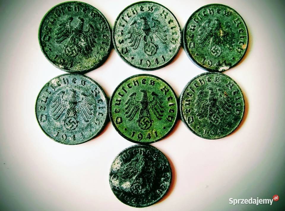 Monety niemieckie reichspfennig śląskie